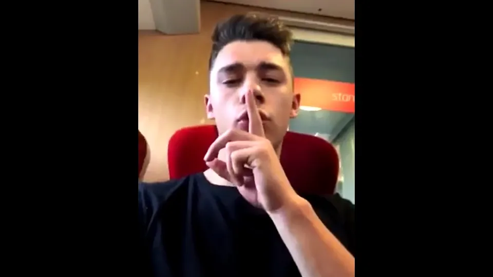 Cums on Train next to Girl - Pool of CUM in Tissue. - ThisVid.com