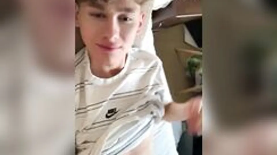 Curly skinny hunk jerks off with a friend boys porn