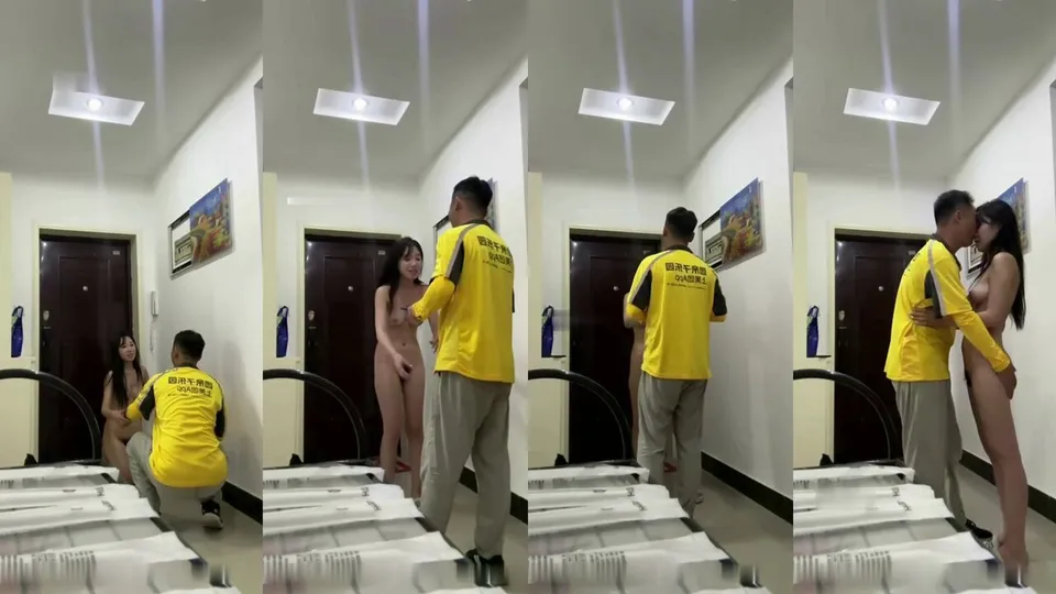 Customized for 10,000 yuan, the task given by the master is to kneel down and kowtow to the Meituan deliveryman while naked. The dialogue is wonderful. The li*** brother is frightened and dare not play 