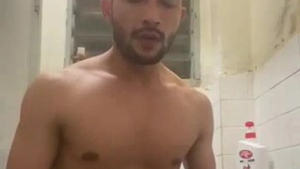 Cute arab guy shooting cum in the shower - ThisVid.com
