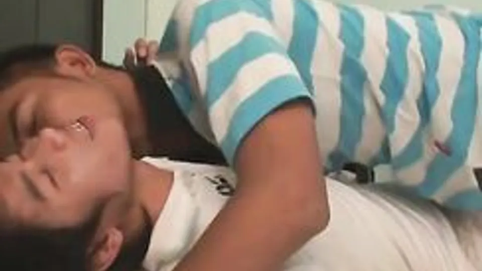 Cute asian Boys in bed