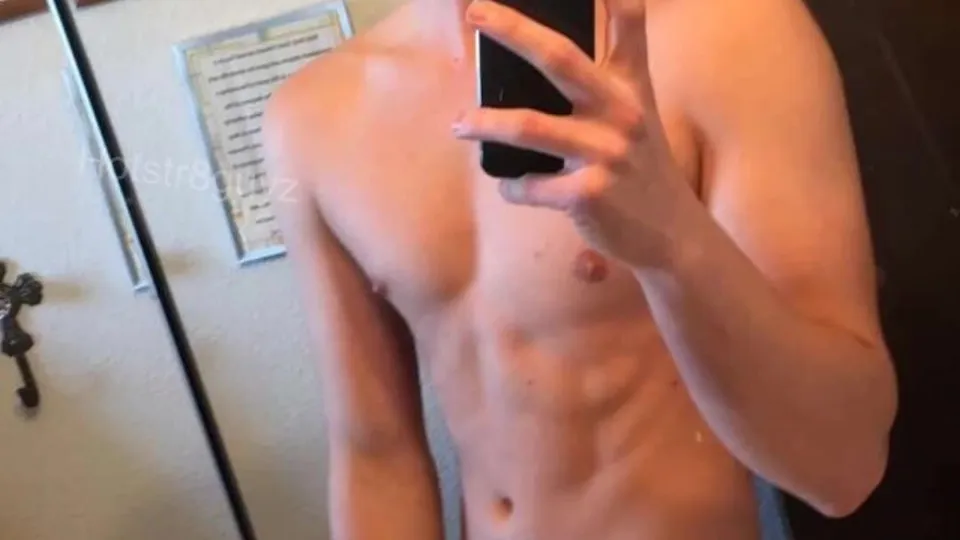 Cute baited str8 guy cums twice and taste it - ThisVid.com