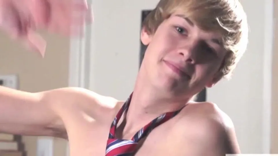 Cute blond handjob