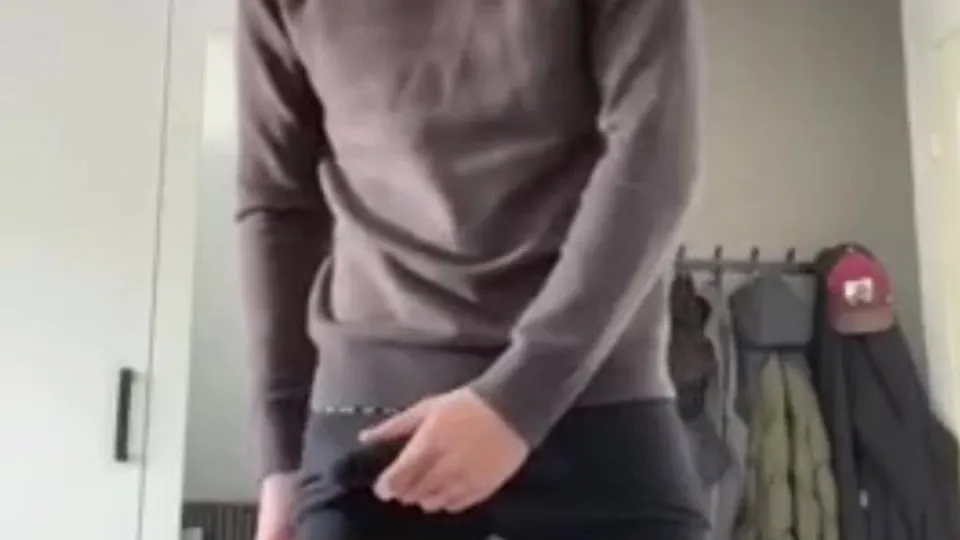 Cute blonde college striping bate