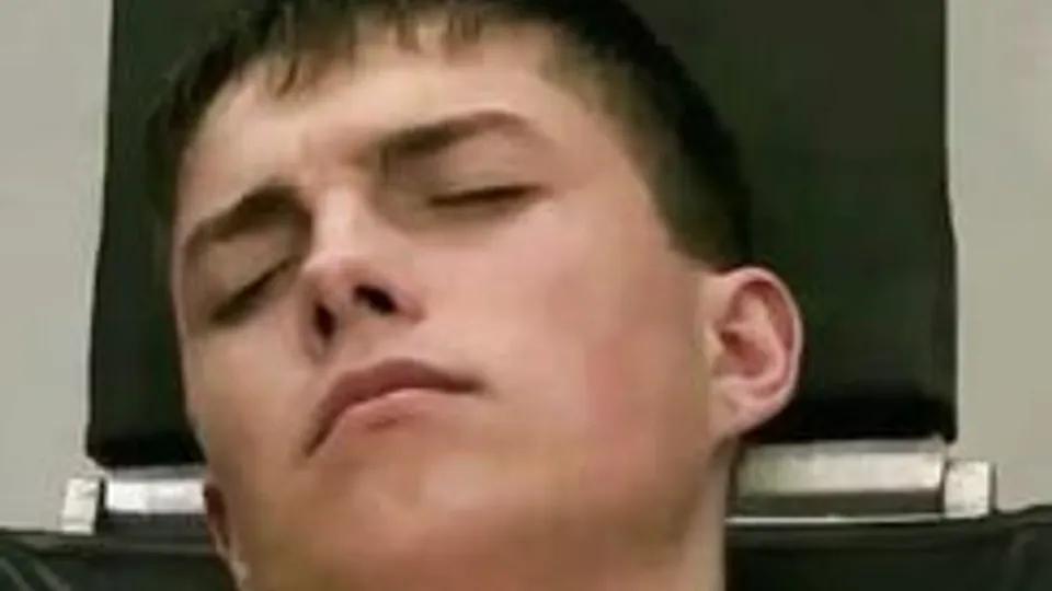 Twink Masturbates in House, Watched by Friend