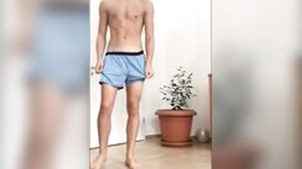 Cute boy strips naked twink porn