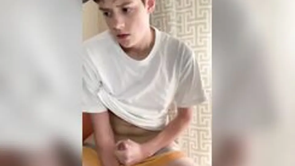Cute Boy Strokes and Cum ...