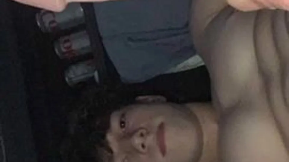 Cute brunette snapchating clip