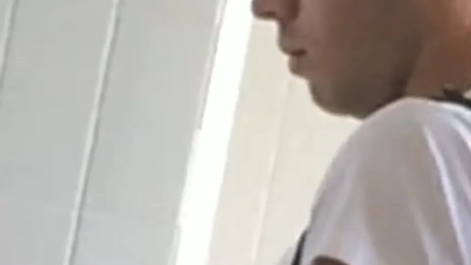 College Guy's Public Pee