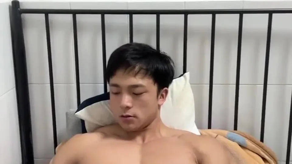 Asian Solo Cumshot