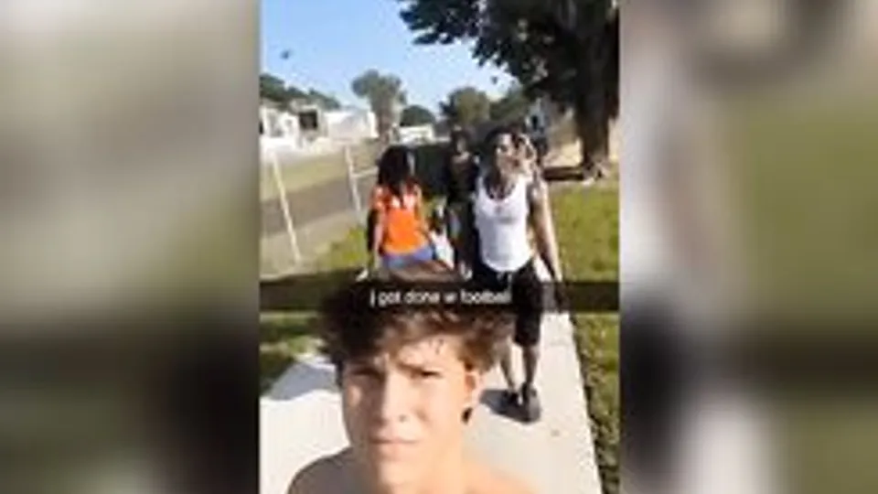 cute fit college guy snapchating bate clip