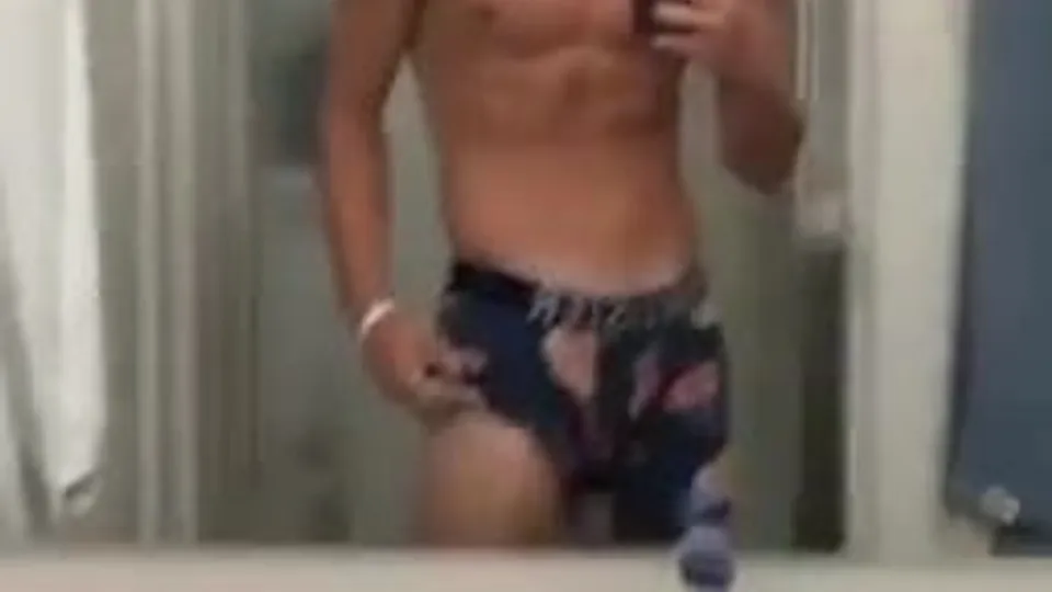 Cute fit proud of his body show