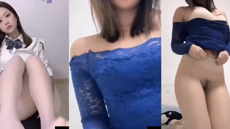 Cute girl with glasses takes selfie and masturbates 