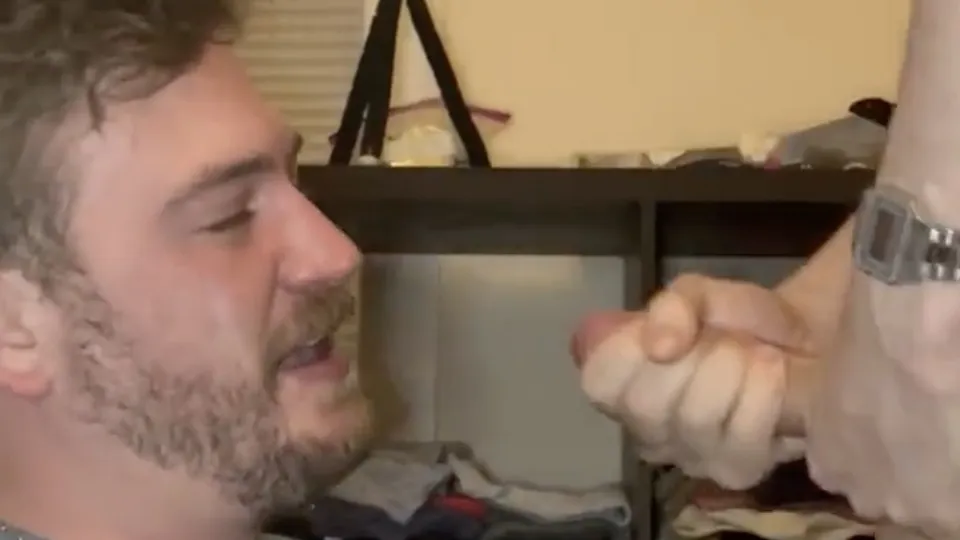 Cute guy facefucked by bro, cums down throat - ThisVid.com