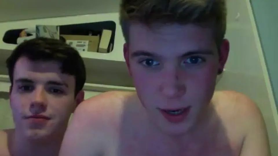 Cute guy friends on cam fun