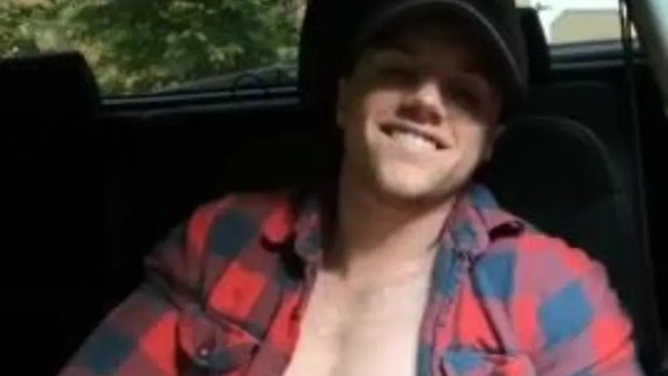 Cute guy jacking off in car - ThisVid.com