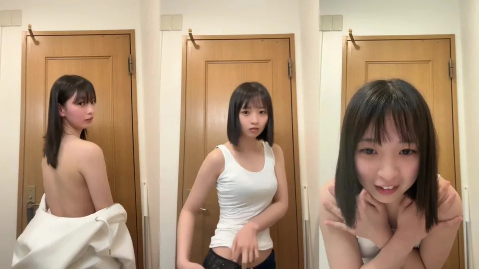 Cute Japanese girl sexy selfie 