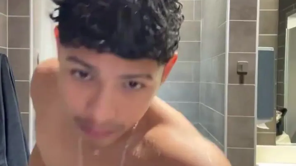 Cute little Latino Shower Porn