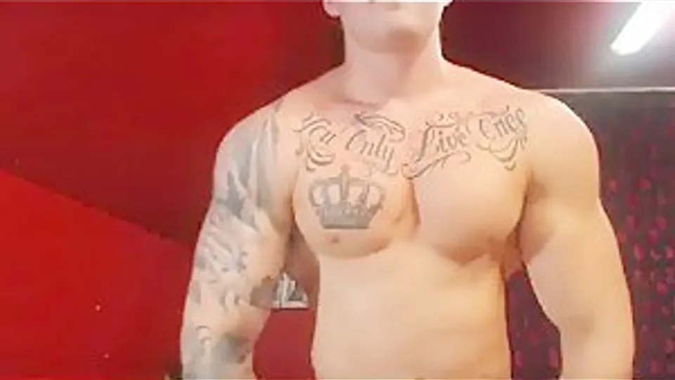 Cute Muscle Hunk Flex and Showoff 2