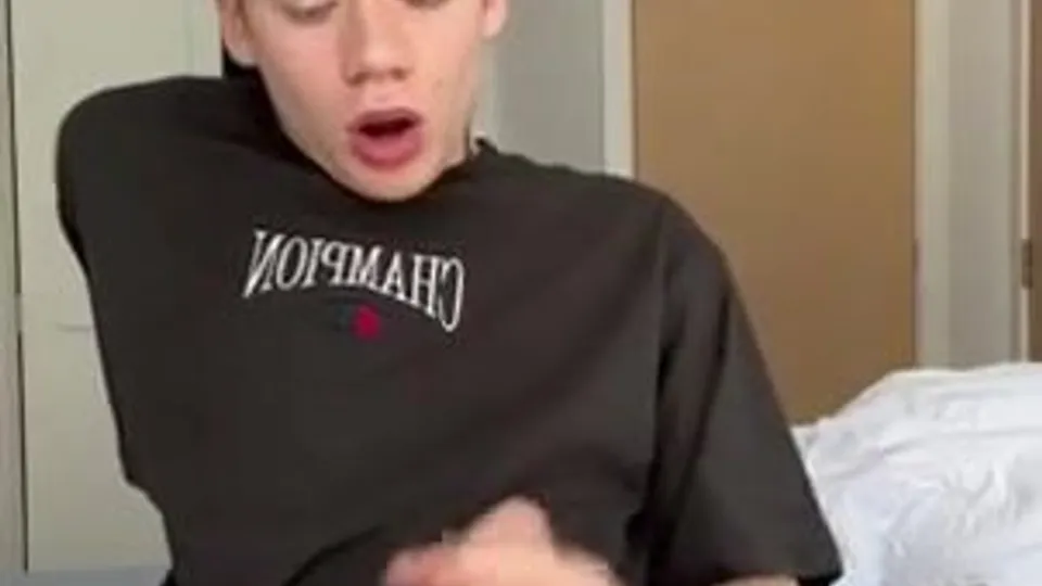 Redhead Twink Jerks Off