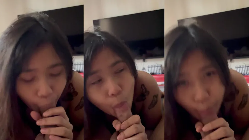 Cute singapore tattooed sister blowjob 