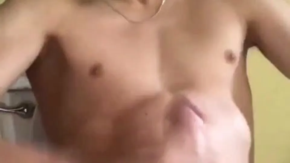 Cute smooth Latino cums
