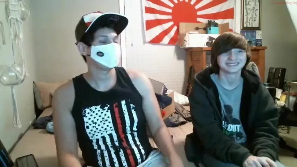 Cute twink gives footjob and gets fucked gay porn