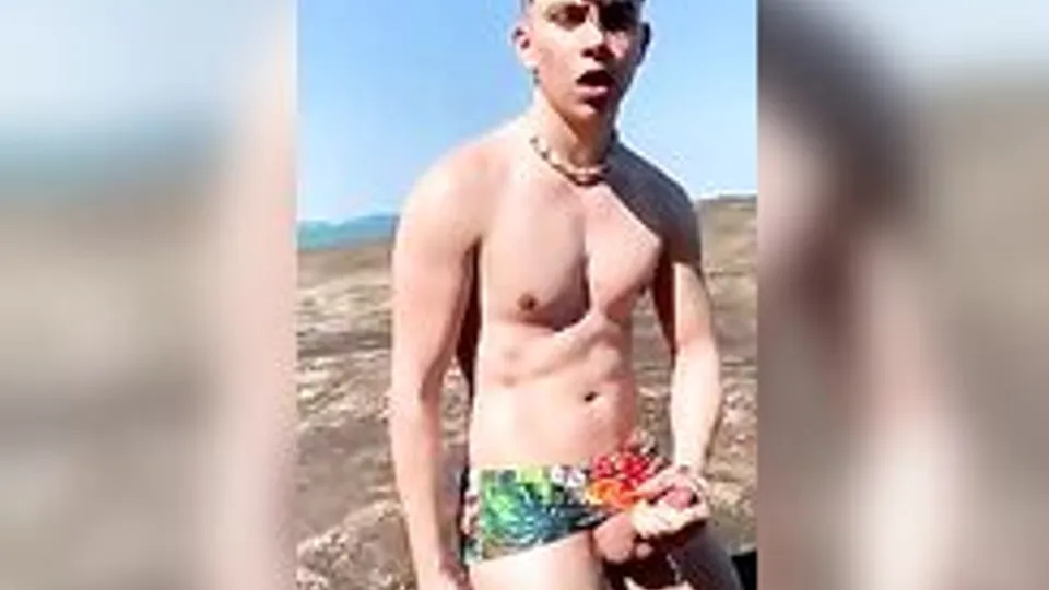 Twink Boys Jerk Off Outdoors
