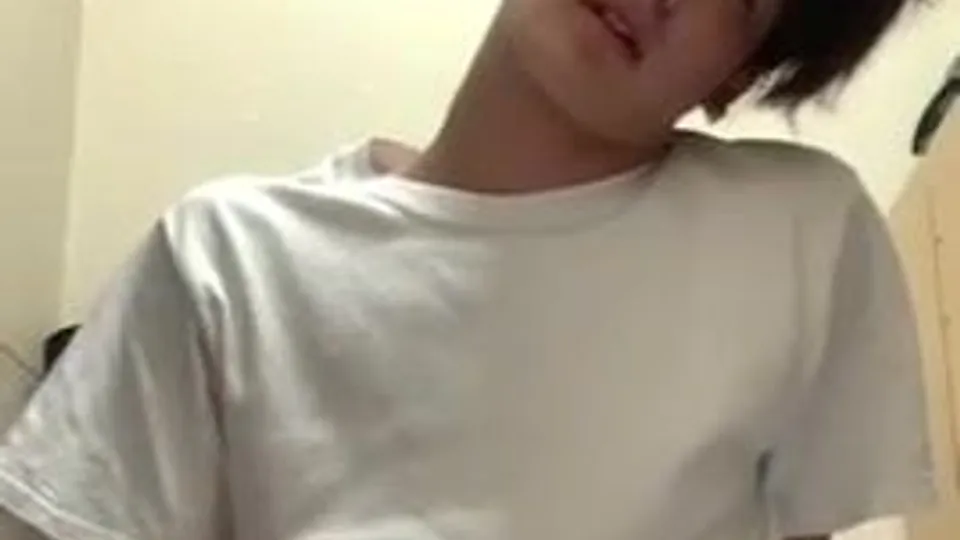 Cute Asian Guy Jerks Off