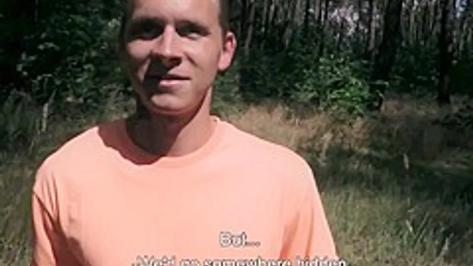 Czech Dude Amateur Bareback Masturbating Outdoors