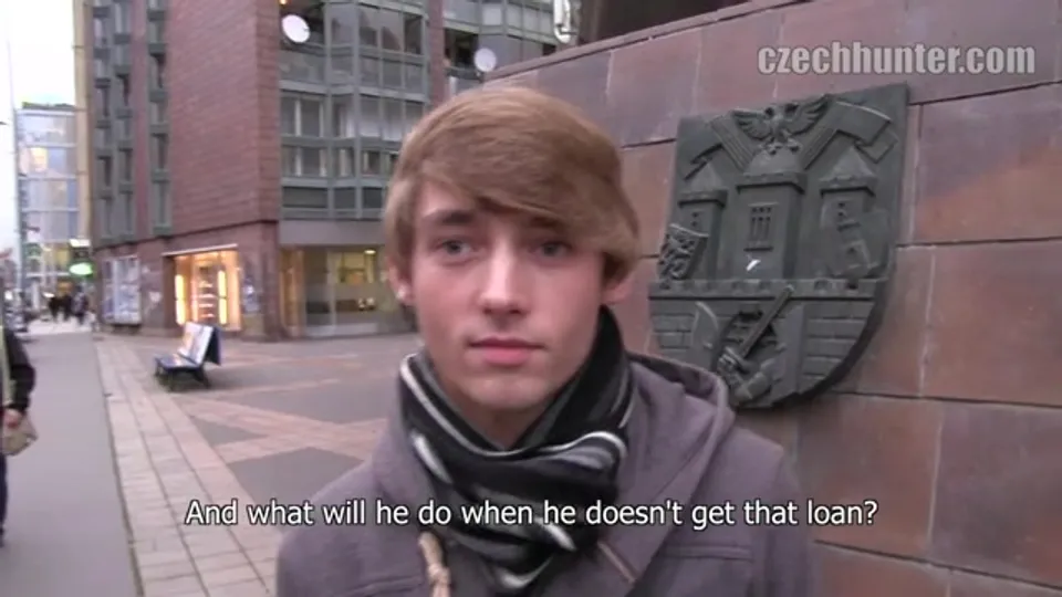 Czech Hunter: Young Friends Trade Kisses for Cash