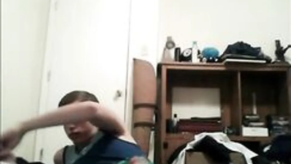 Twink Boys Masturbate Together in Bedroom