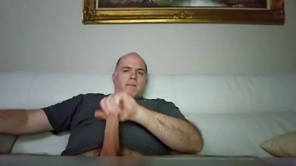 Daddy bear jerking his big thick cock nocum 3 - ThisVid.com