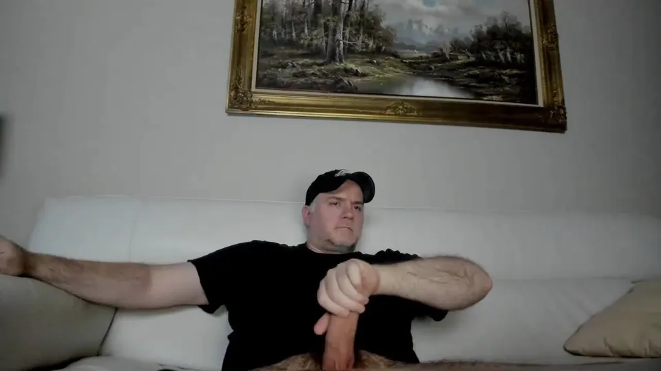 Daddy bear jerking his big thick cock nocum 4 - ThisVid.com