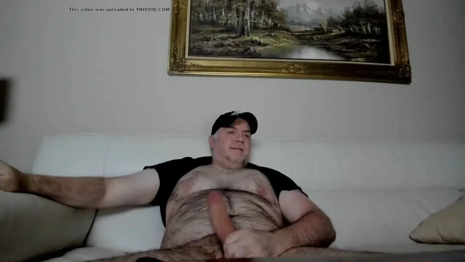 Daddy bear jerking his big thick cock nocum 5 - ThisVid.com
