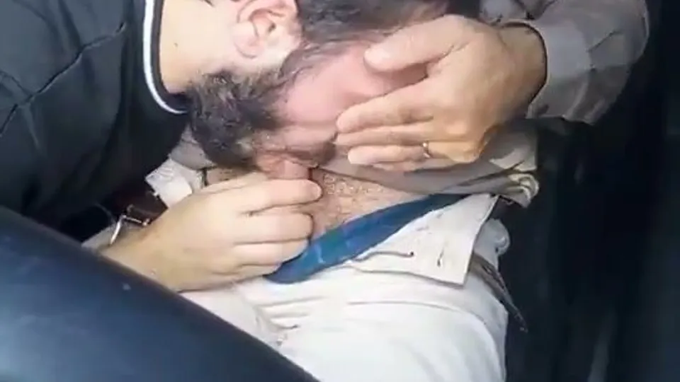 Daddy cums fast from a blowjob in the car - ThisVid.com