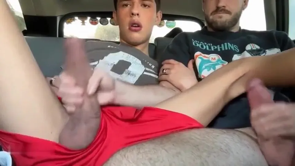 Daddy fucks his boy in car