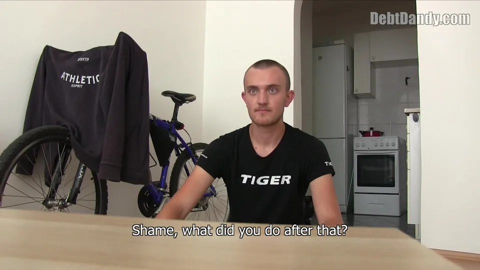 Debt Paid in Sex: Money Guy and Young Guy in Black 'Tiger' T