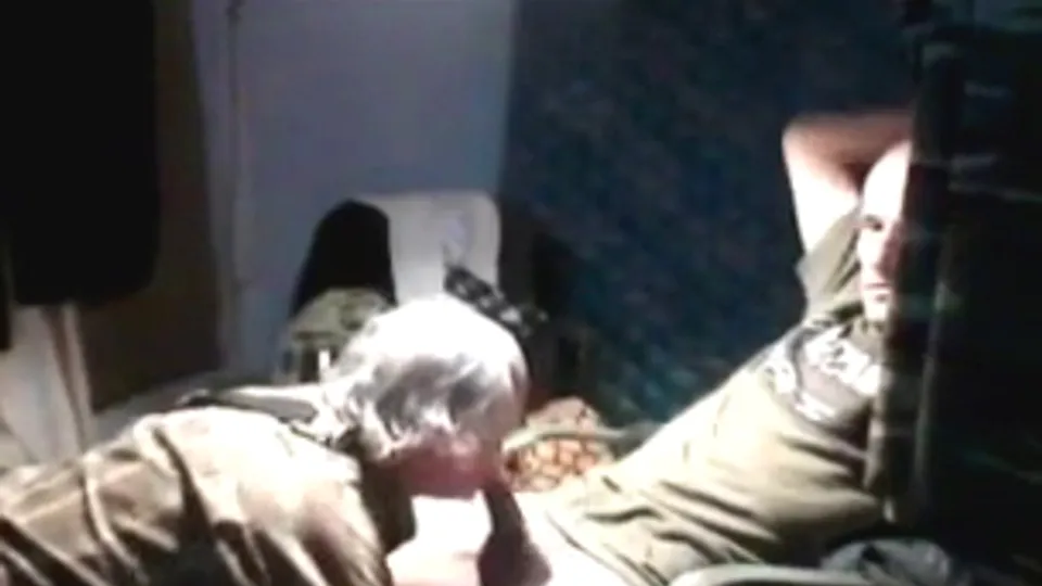 Dentures came out, and he busts in 60 seconds! GUMJOB - ThisVid.com