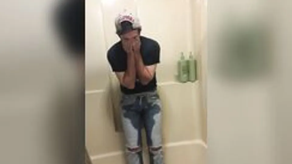 Desperate jean wetting