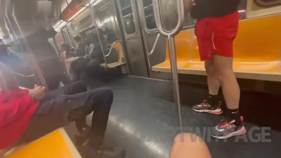 Dicks out on the subway - ThisVid.com