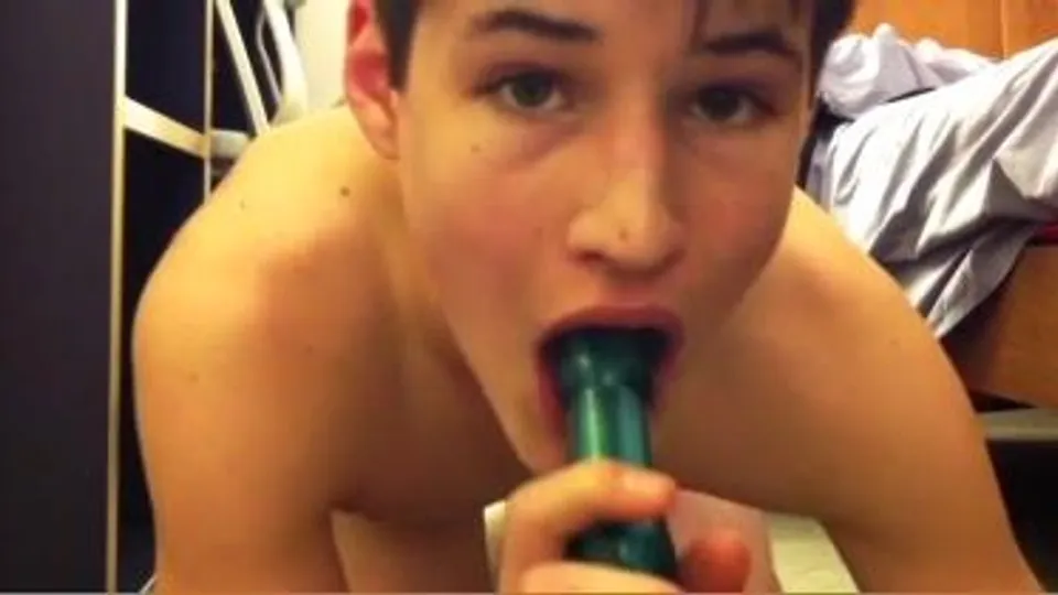 Athletic Jock's Anal Dildo Play