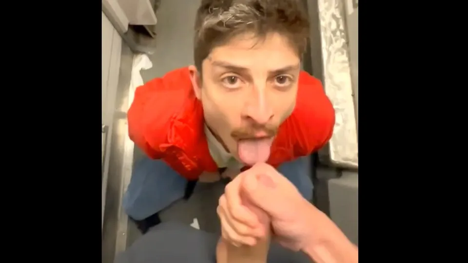 Dirty Jewish boy desperate to swallow sperm in public - ThisVid.com