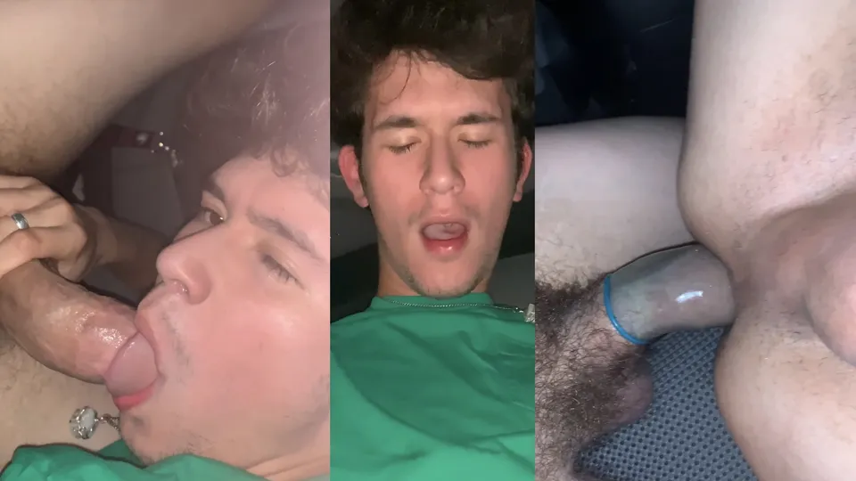 DL str8 sucks big juicy white cock & gets fucked in car - ThisVid.com
