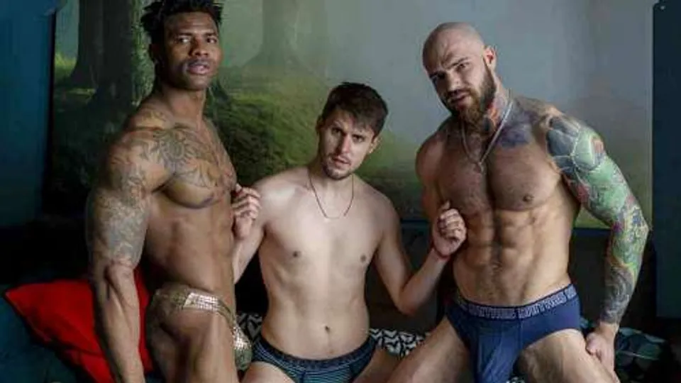 Dmitry Osten Porn - Valdemar Santana, Ostine Brown and Dmitry Osten fuck with Ostine Brown & Valdemar Santana | OnlyGays