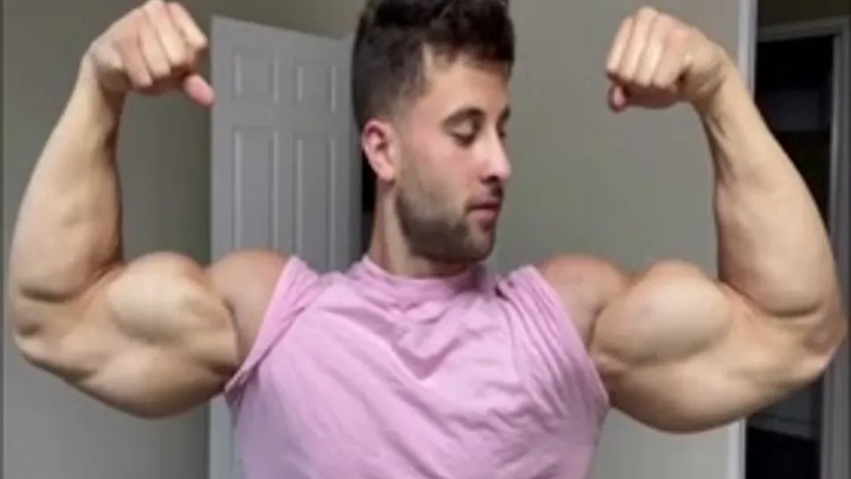 Dominick Nicolai Biceps Flexing Show