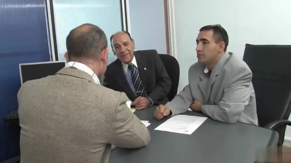 Muscular Bear Takes Two Daddies in Wild Gay Group Sex