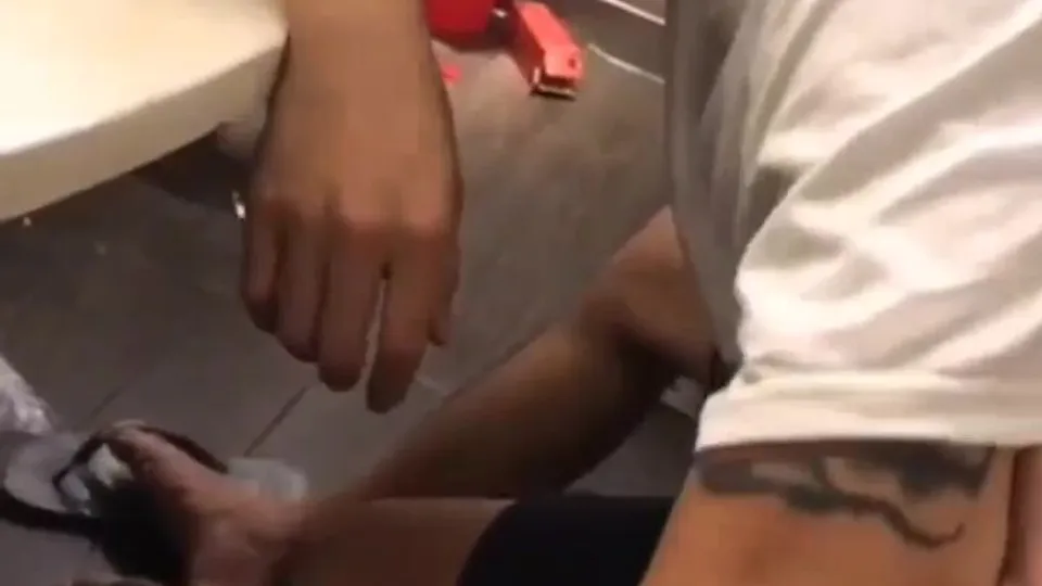 Drunk guy get play by friend - ThisVid.com