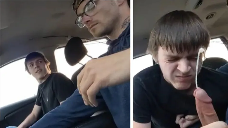 Dude accidentally swallows cum