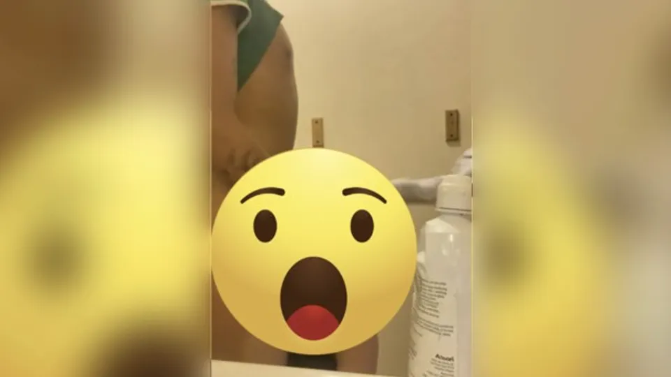 Dude Gets Caught Getting Neck From His Girlfriend's Sister In Their Bathroom!